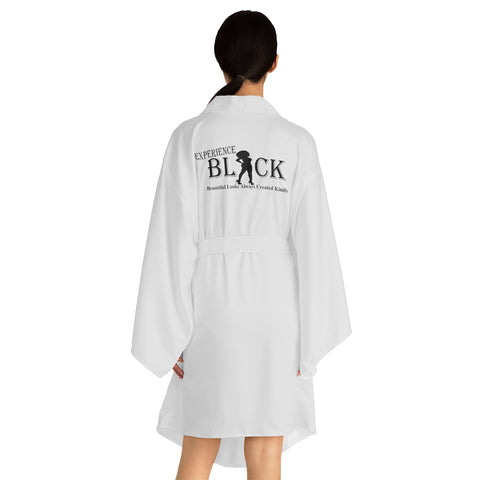 Experience BLACK Long Sleeve Kimono Robe