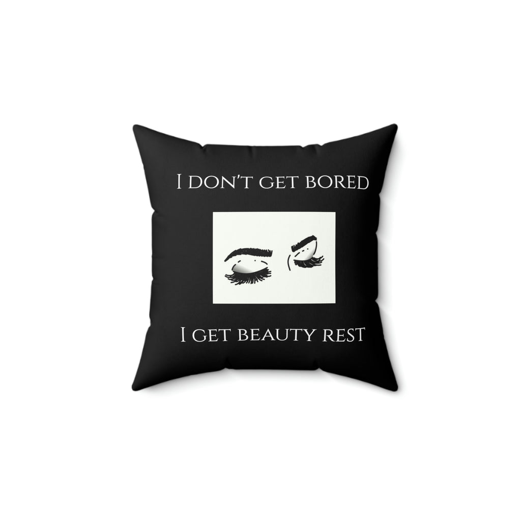 Experience BLACK Classic Spun Polyester Square Pillow
